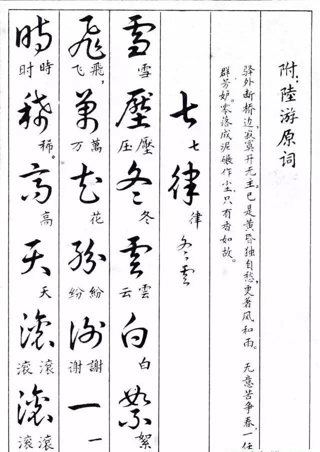 毛主席草書楷字對(duì)照表(圖29)
