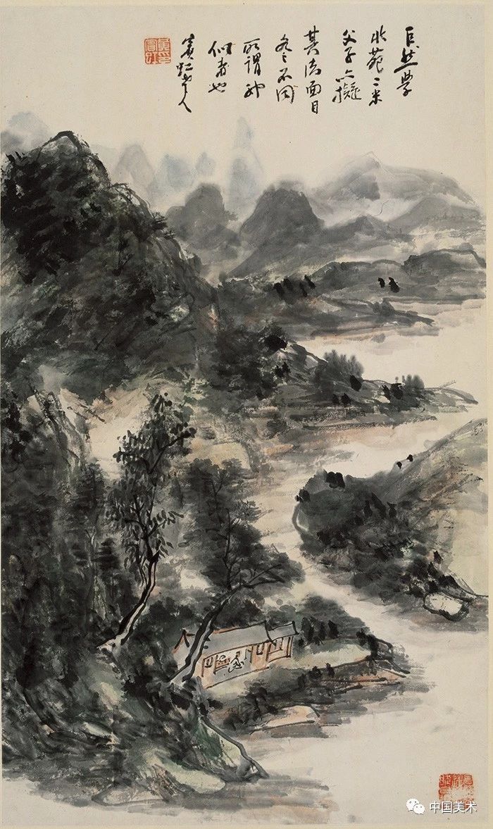 李可染，黃賓虹老師的畫，遠(yuǎn)看什么都有，近看什么都找不到(圖2)