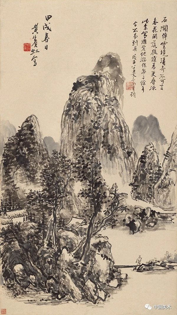 李可染，黃賓虹老師的畫，遠(yuǎn)看什么都有，近看什么都找不到(圖4)