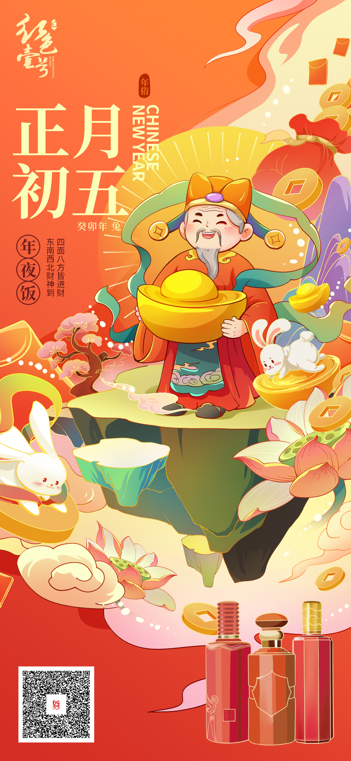 正月初五：迎財(cái)神！四面八方皆進(jìn)財(cái)，東南西北財(cái)神到(圖1)