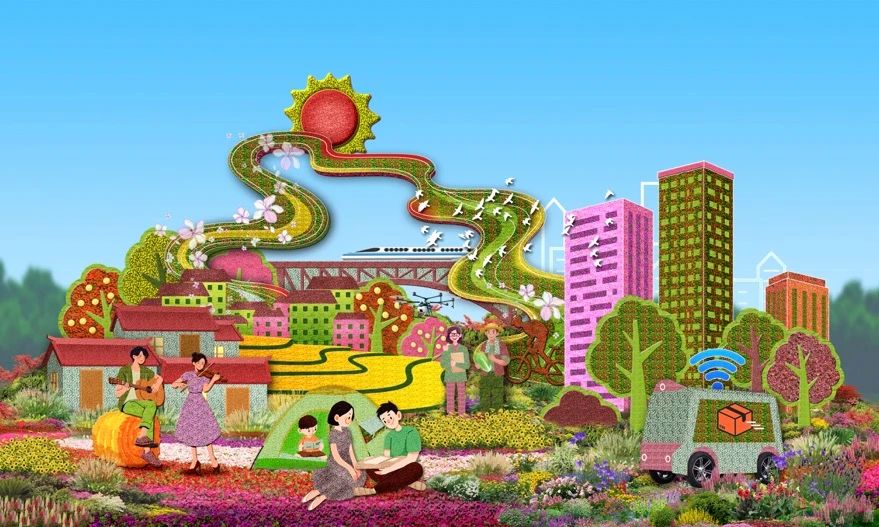 國慶花壇方案公布：大花籃里首次裝上了(圖5)