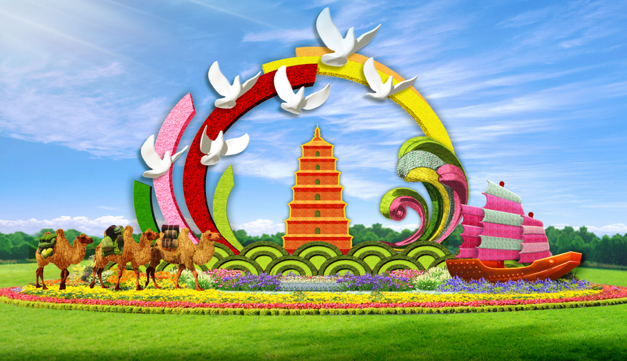 國慶花壇方案公布：大花籃里首次裝上了(圖7)