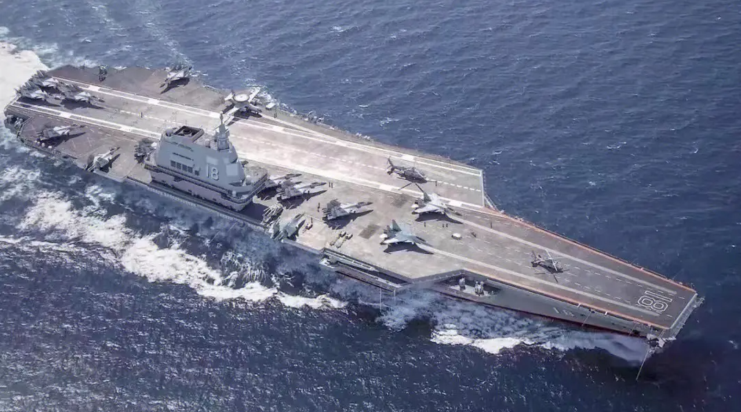 震撼！福建艦最新畫面！(圖1)