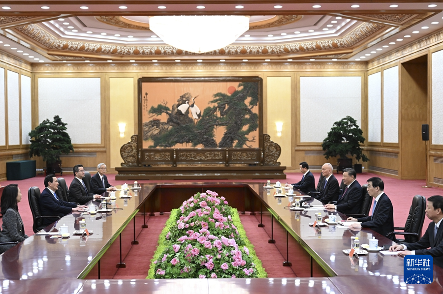 習(xí)近平會見馬英九一行(圖4)