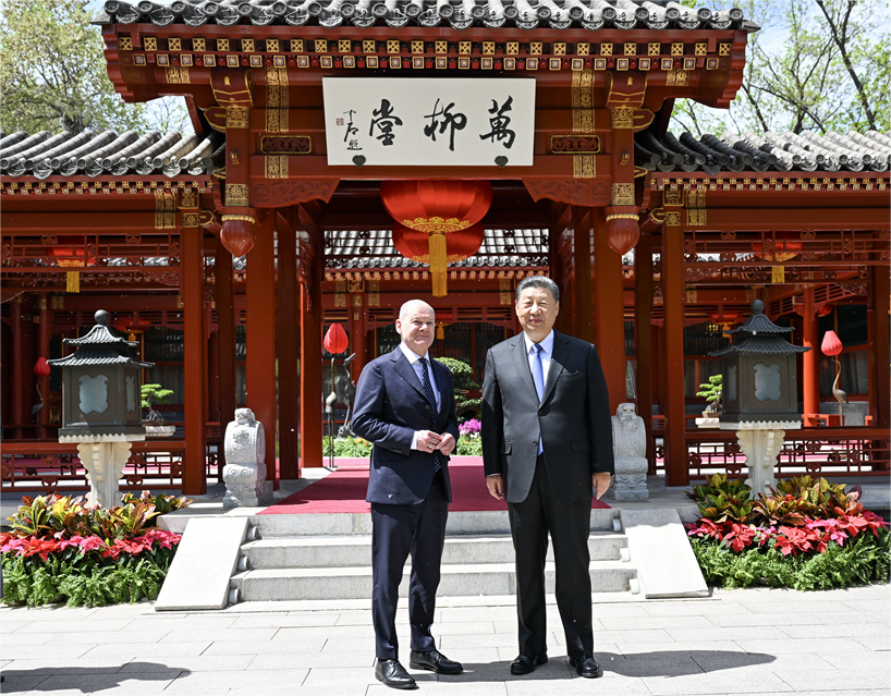 習(xí)近平會(huì)見(jiàn)德國(guó)總理朔爾茨(圖4)