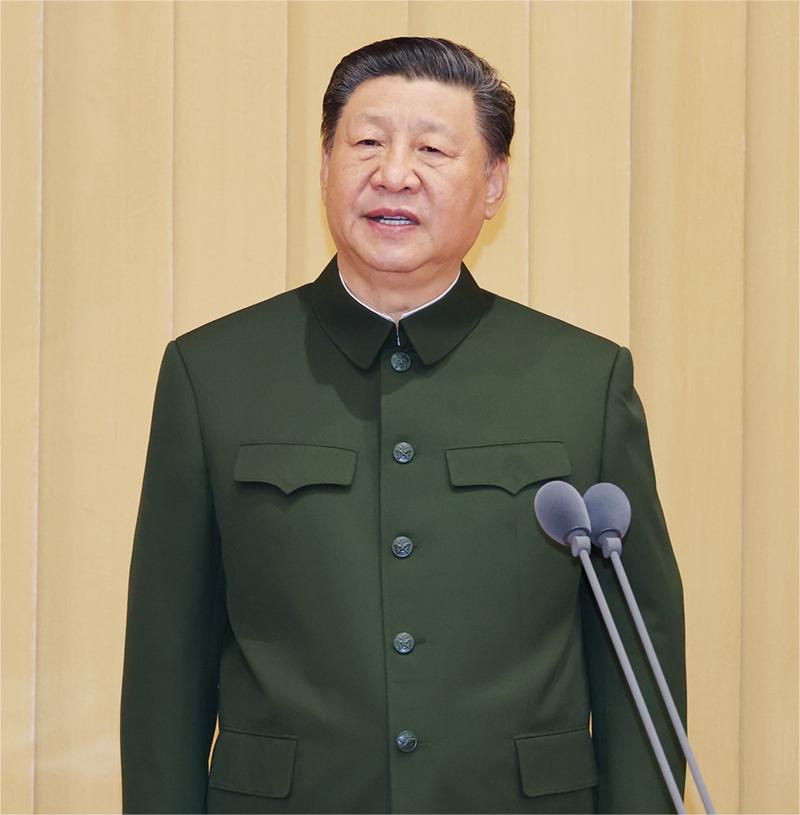 習(xí)近平致訓(xùn)詞.jpg 中國人民解放軍信息支援部隊成立大會在京舉行 習(xí)近平向信息支援部隊授予軍旗并致訓(xùn)詞(圖1)