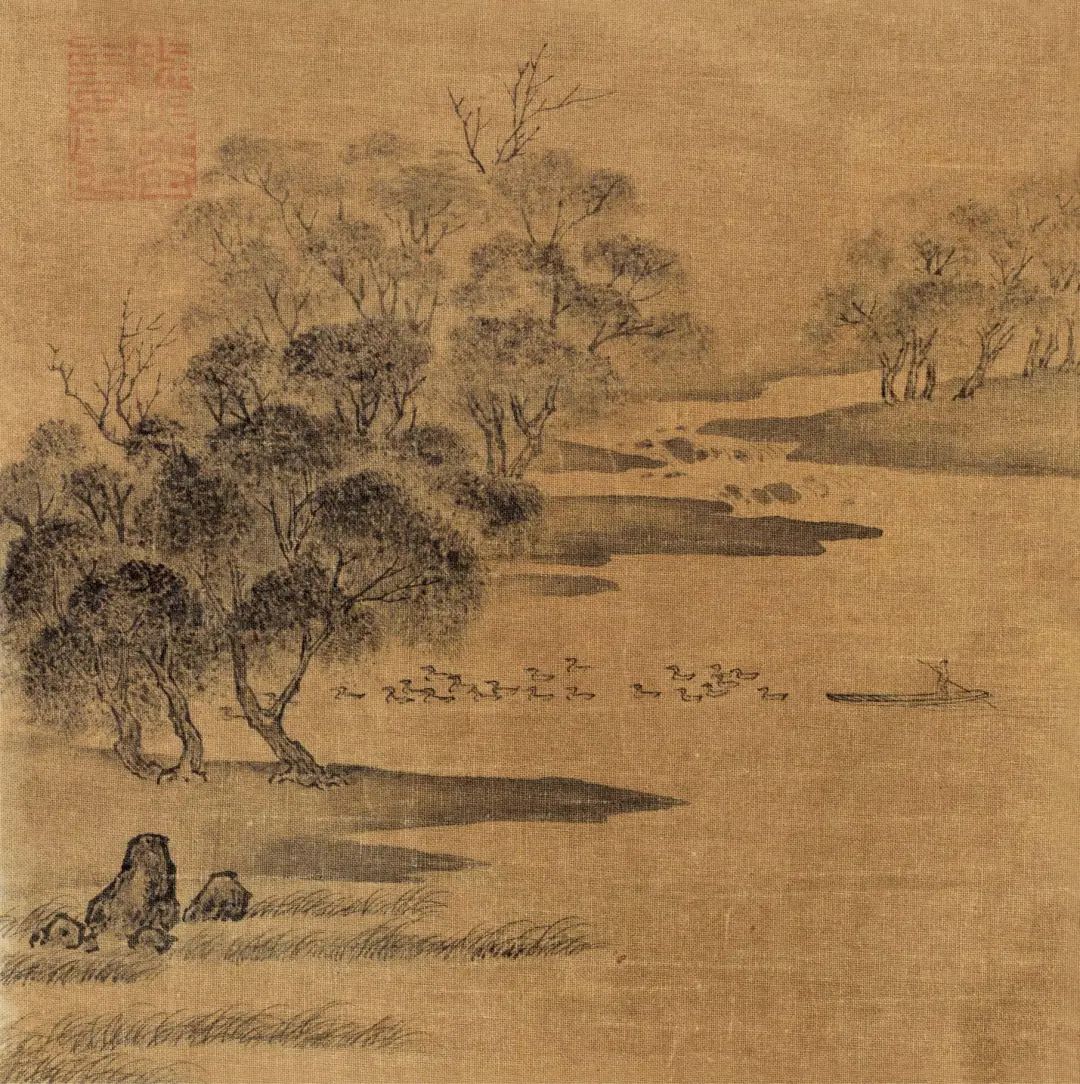 射鴨矮闌蒼蘚滑.jpg 仇遠(yuǎn)《浣溪沙·紅紫妝林綠滿池》(圖2)