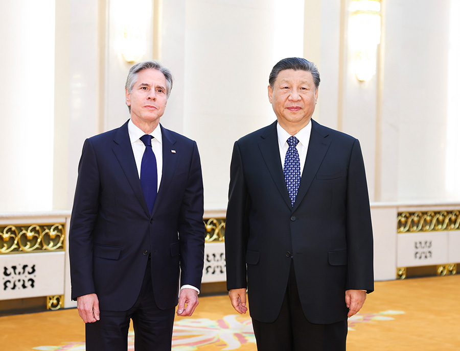 習(xí)近平會(huì)見美國(guó)國(guó)務(wù)卿布林肯(圖1)