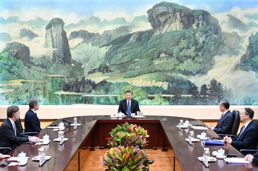 習(xí)近平會(huì)見美國(guó)國(guó)務(wù)卿布林肯(圖3)