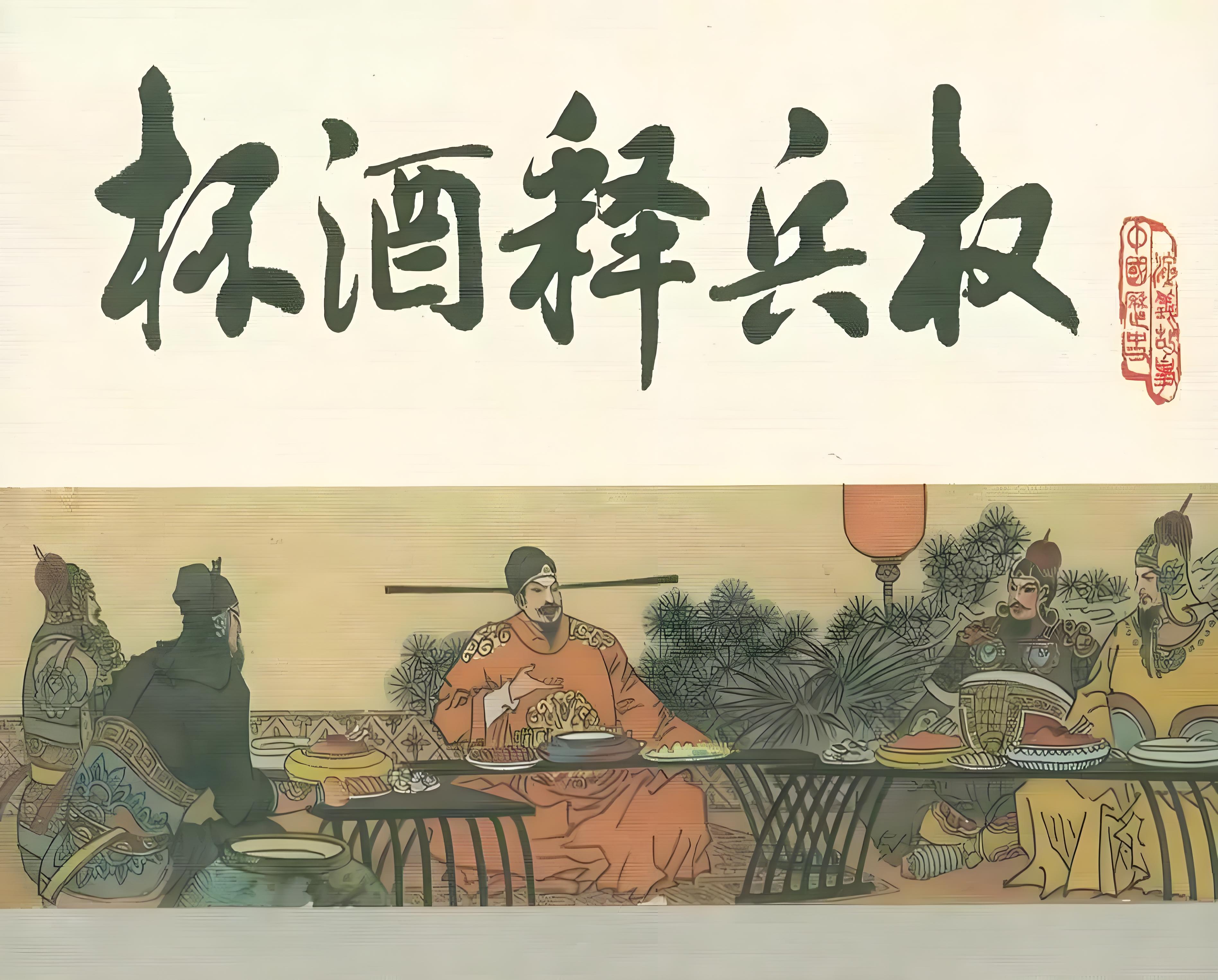 杯酒釋兵權(quán).jpg 歷史上著名的十大酒局(圖7)