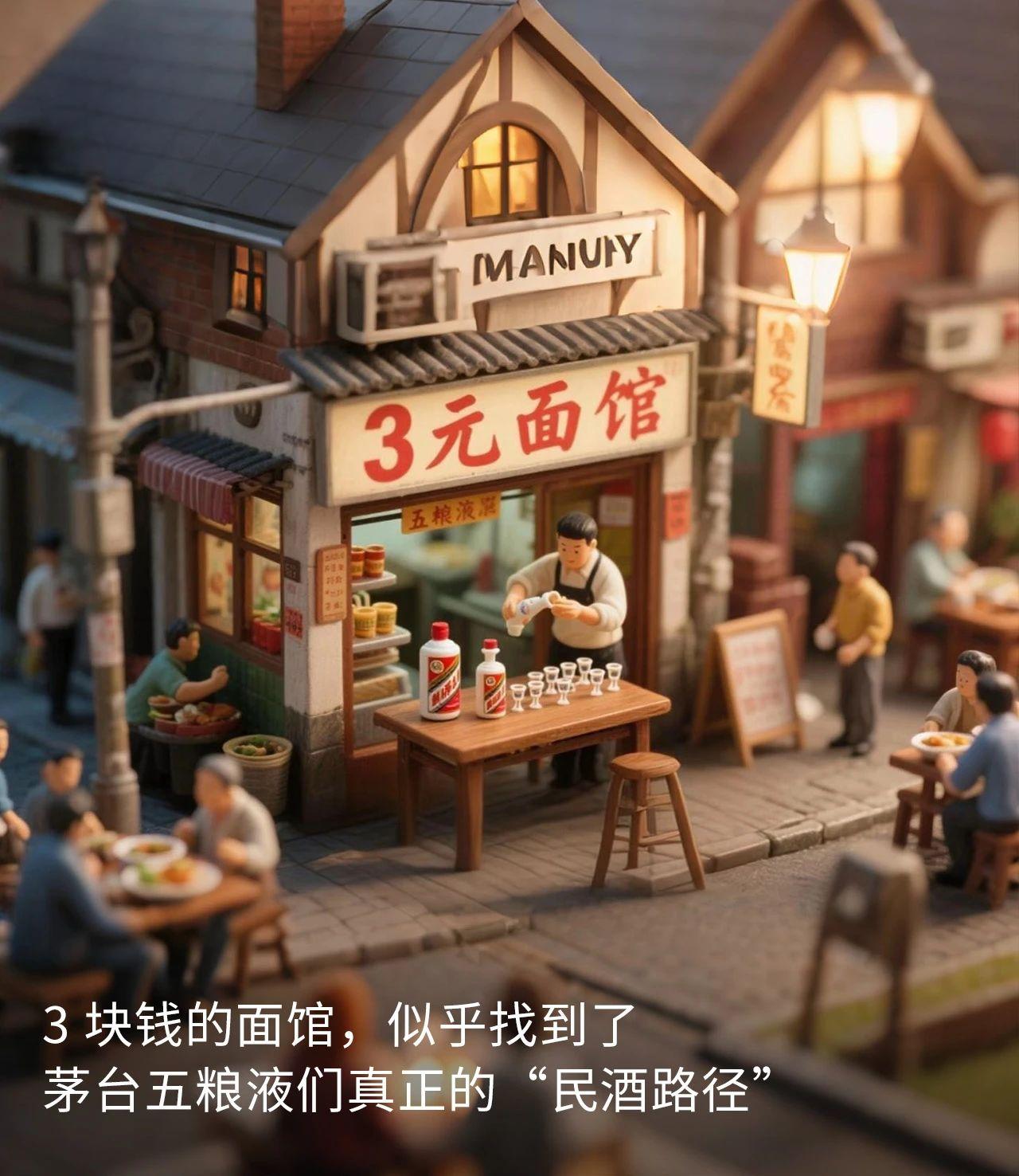 3 塊錢的面館，似乎找到了茅臺五糧液們真正的“民酒路徑”(圖3)