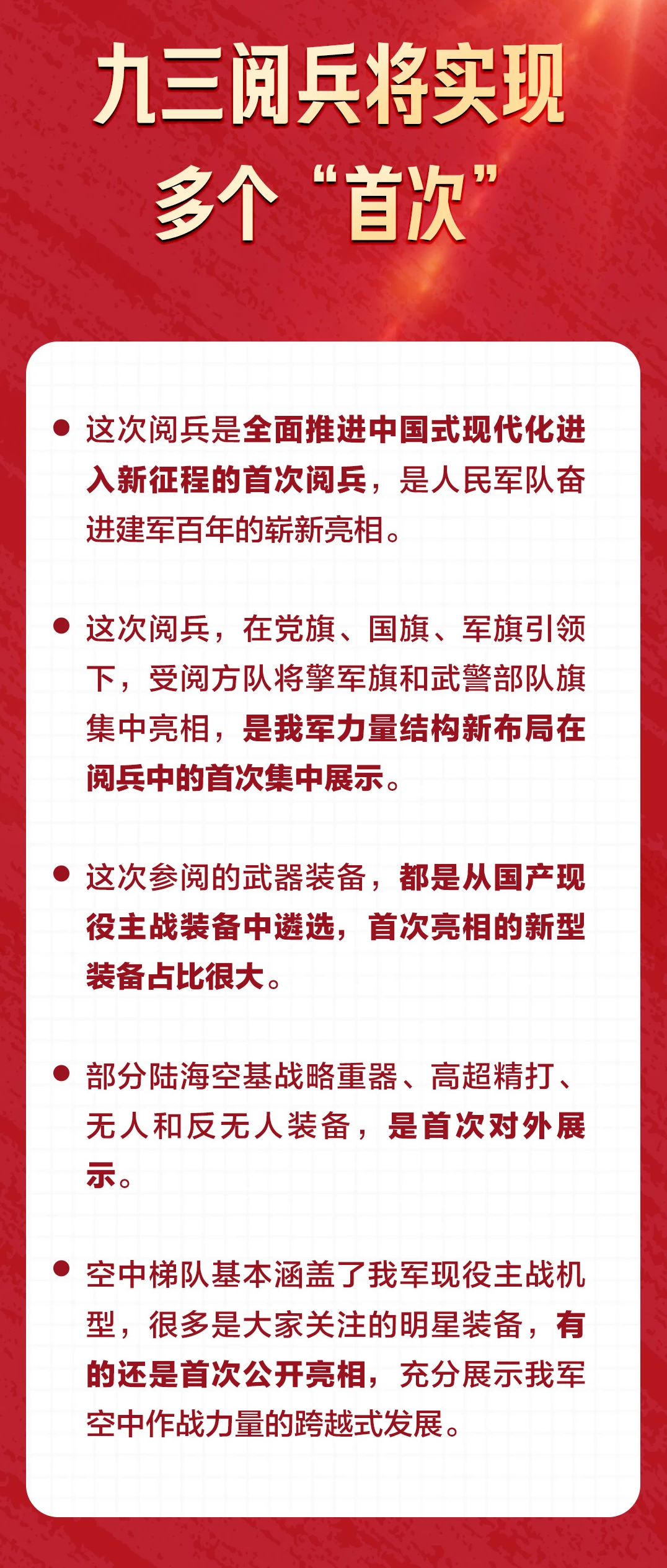 我軍新一代武器裝備將集中亮相！(圖3)