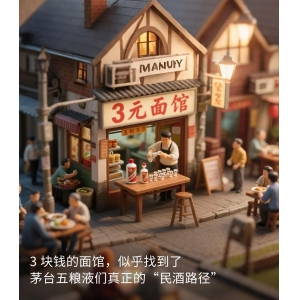 3 塊錢的面館，似乎找到了茅臺(tái)五糧液們真正的“民酒路徑”