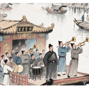 明代 · 王磐《朝天子 · 詠喇叭》