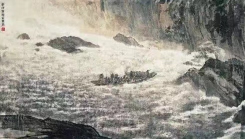 毛主席經(jīng)典詩詞入畫，大氣磅礴，美不勝收（建國初期和長征題材作品）(圖10)