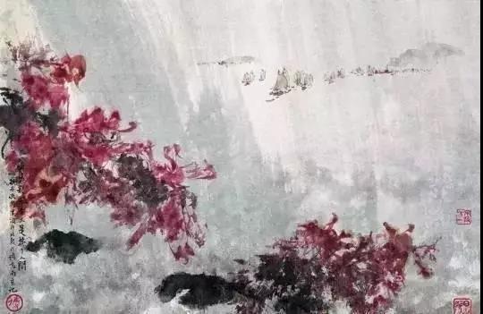 毛主席經(jīng)典詩詞入畫，大氣磅礴，美不勝收（北戴河以及韶山題材作品）(圖2)