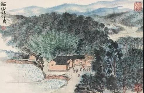 毛主席經(jīng)典詩詞入畫，大氣磅礴，美不勝收（北戴河以及韶山題材作品）(圖9)