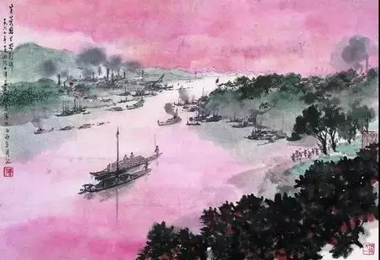 毛主席經(jīng)典詩(shī)詞入畫(huà)，大氣磅礴，美不勝收（神女應(yīng)無(wú)恙，當(dāng)驚世界殊）(圖1)