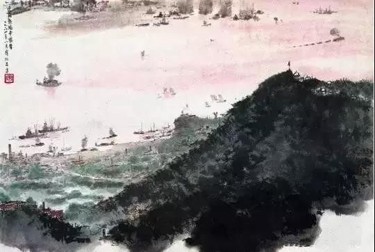毛主席經(jīng)典詩(shī)詞入畫(huà)，大氣磅礴，美不勝收（神女應(yīng)無(wú)恙，當(dāng)驚世界殊）(圖3)