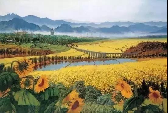 毛主席經(jīng)典詩(shī)詞入畫(huà)，大氣磅礴，美不勝收（神女應(yīng)無(wú)恙，當(dāng)驚世界殊）(圖7)