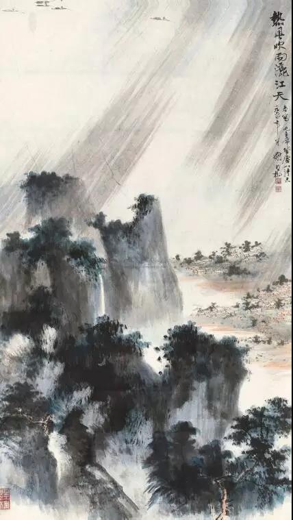 毛主席經(jīng)典詩(shī)詞入畫(huà)，大氣磅礴，美不勝收（神女應(yīng)無(wú)恙，當(dāng)驚世界殊）(圖8)