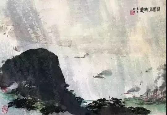毛主席經(jīng)典詩(shī)詞入畫(huà)，大氣磅礴，美不勝收（神女應(yīng)無(wú)恙，當(dāng)驚世界殊）(圖10)