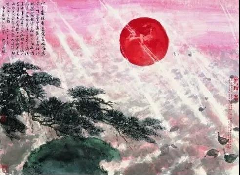 毛主席經(jīng)典詩詞入畫，大氣磅礴，美不勝收（念奴嬌·昆侖,送瘟神等）(圖2)