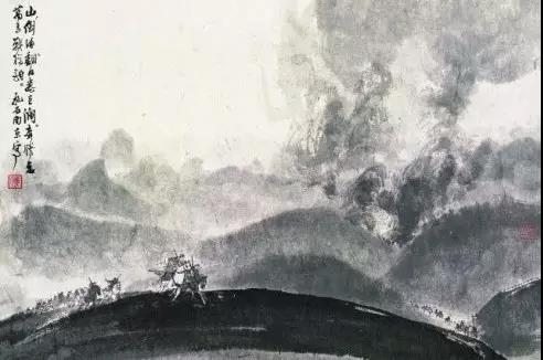 毛主席經(jīng)典詩詞入畫，大氣磅礴，美不勝收（無限風(fēng)光在險峰）(圖1)