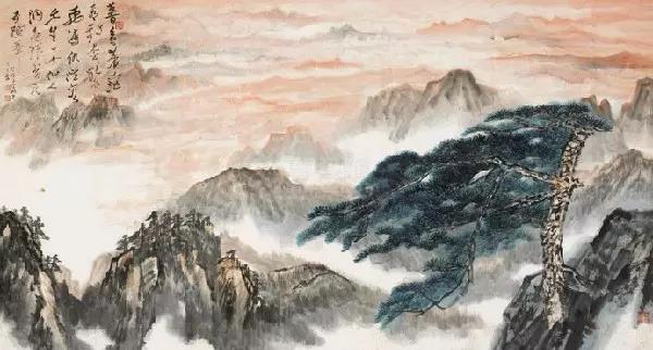 毛主席經(jīng)典詩詞入畫，大氣磅礴，美不勝收（無限風(fēng)光在險峰）(圖6)