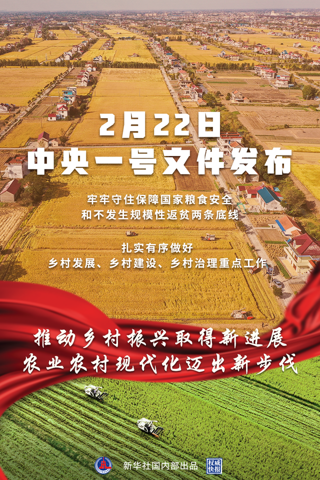 權(quán)威快報(bào)丨2022年中央一號(hào)文件提出推動(dòng)鄉(xiāng)村振興取得新進(jìn)展(圖1) 權(quán)威快報(bào)丨2022年中央一號(hào)文件提出推動(dòng)鄉(xiāng)村振興取得新進(jìn)展(圖1)